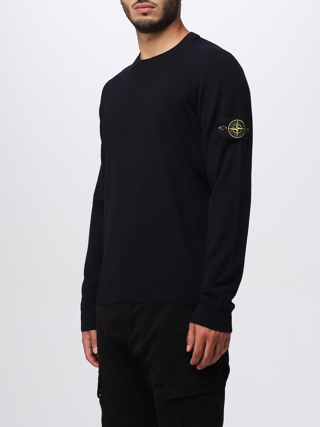 STONE ISLAND JERSEY: Jersey hombre Stone Island, Azul Marino - Img 4