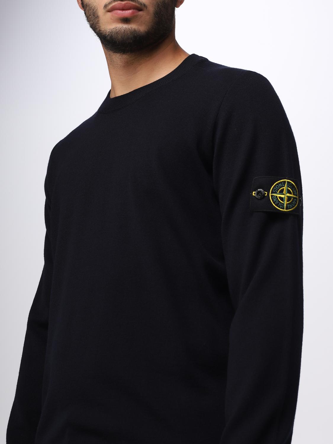 STONE ISLAND JERSEY: Jersey hombre Stone Island, Azul Marino - Img 5