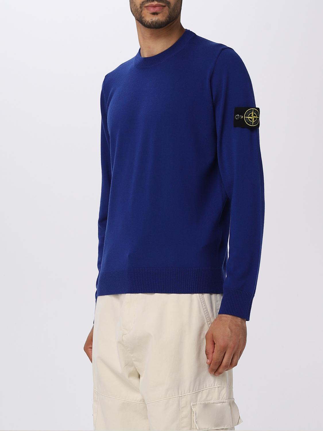 STONE ISLAND PULLOVER: Pullover herren Stone Island, Royal Blue - Img 4