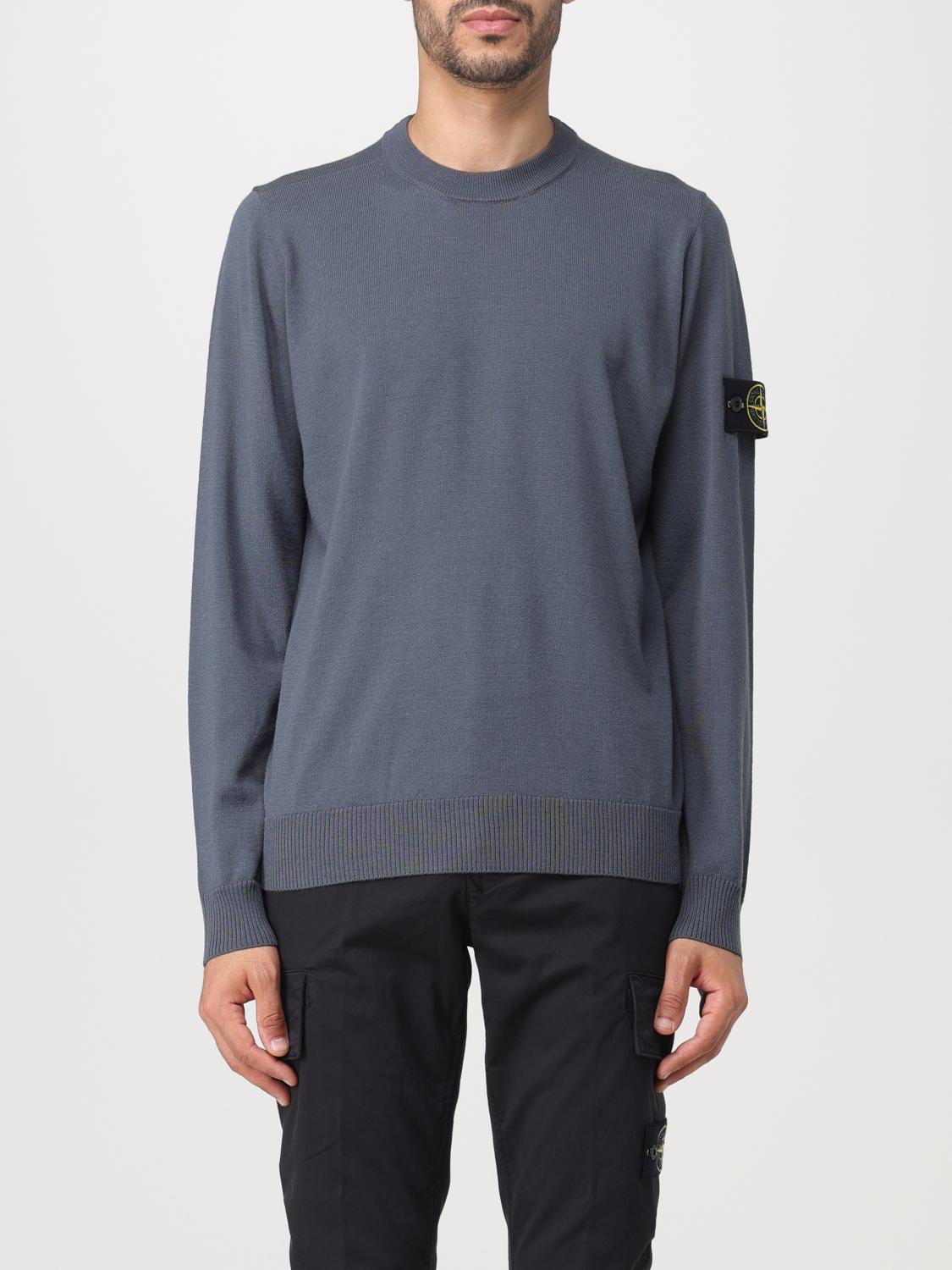 STONE ISLAND PULL: Pull homme Stone Island, Gris 1 - Img 1