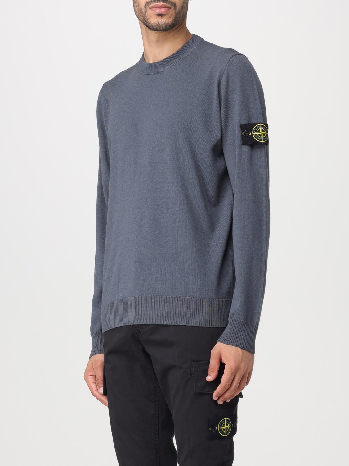 STONE ISLAND PULL: Pull homme Stone Island, Gris 1 - Img 4