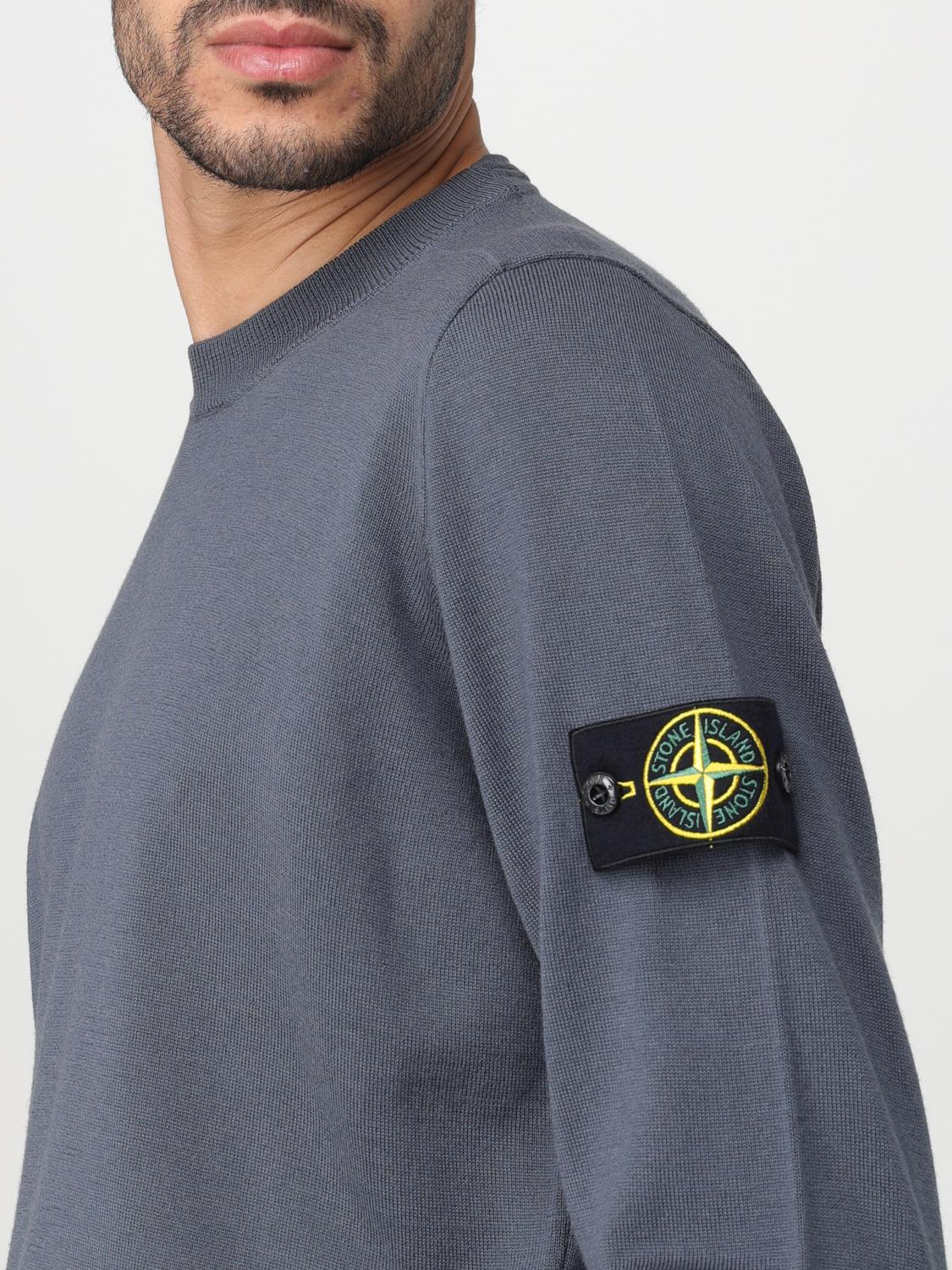 STONE ISLAND PULL: Pull homme Stone Island, Gris 1 - Img 5