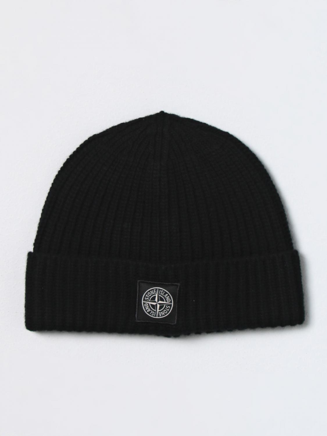 STONE ISLAND HAT: Hat men Stone Island, Black - Img 1