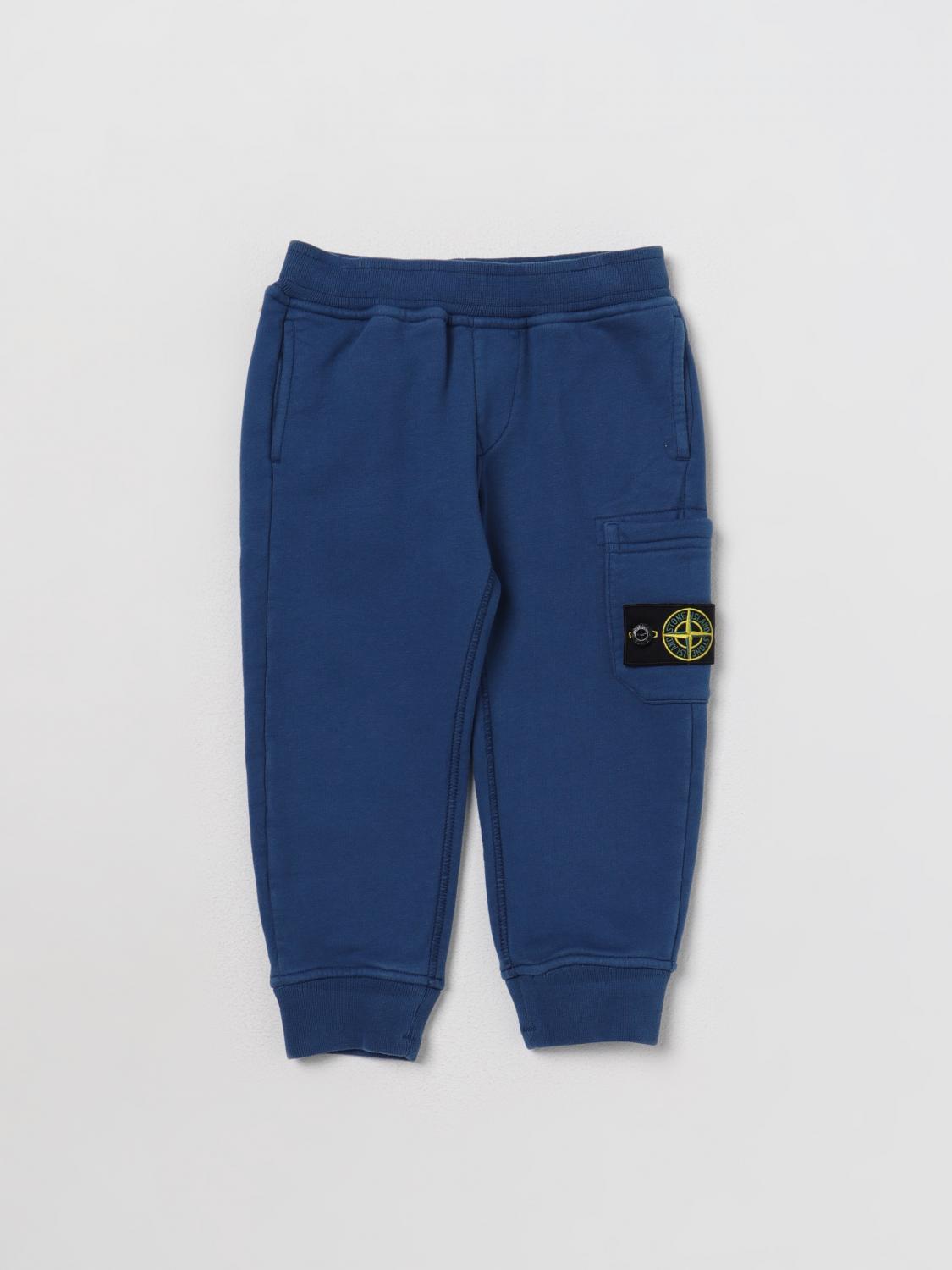 STONE ISLAND JUNIOR PANTS: Stone Island Junior pants in stretch cotton, Sky Blue - Img 1