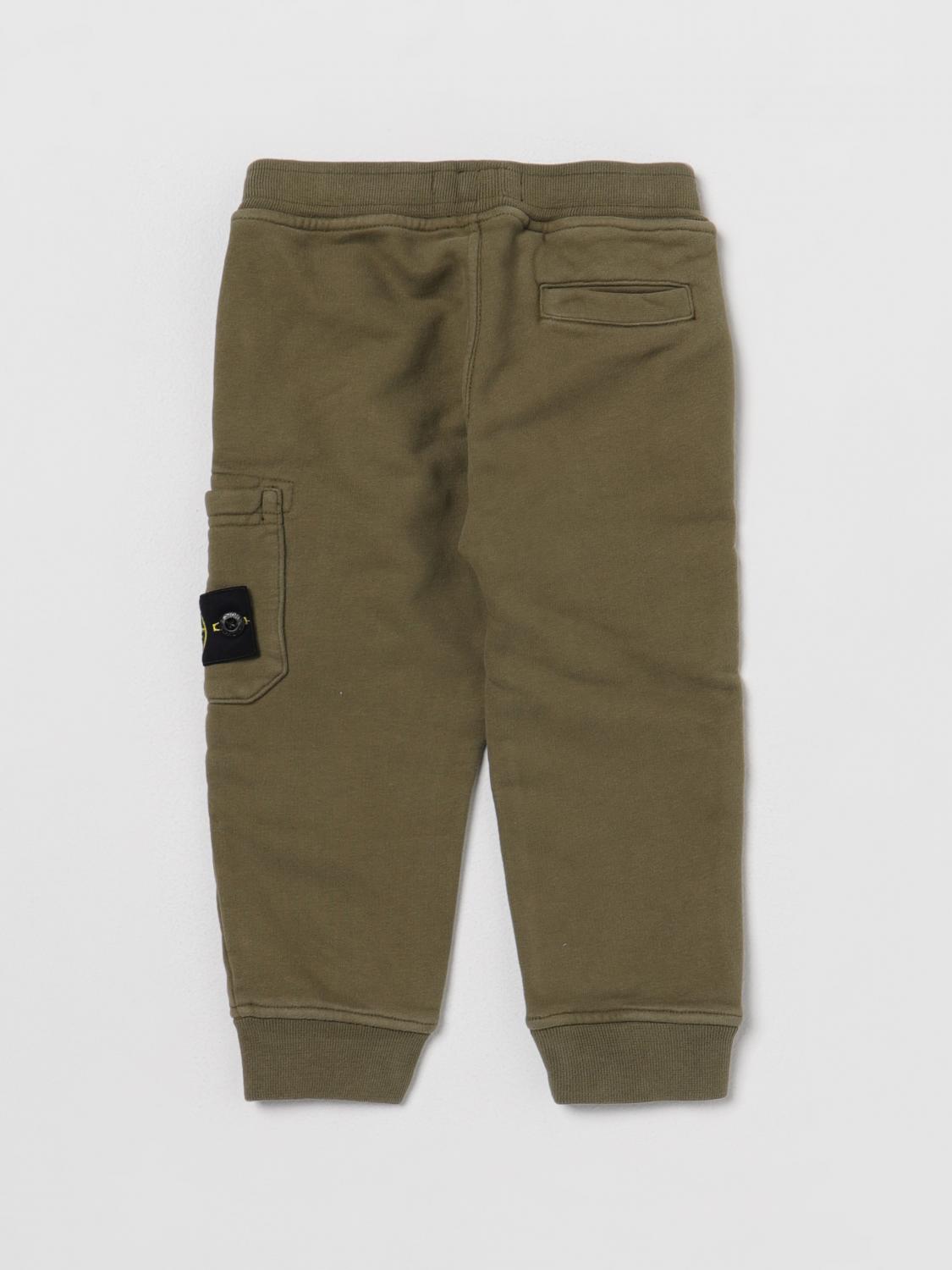 STONE ISLAND JUNIOR PANTS: Stone Island Junior pants in stretch cotton, Olive - Img 2