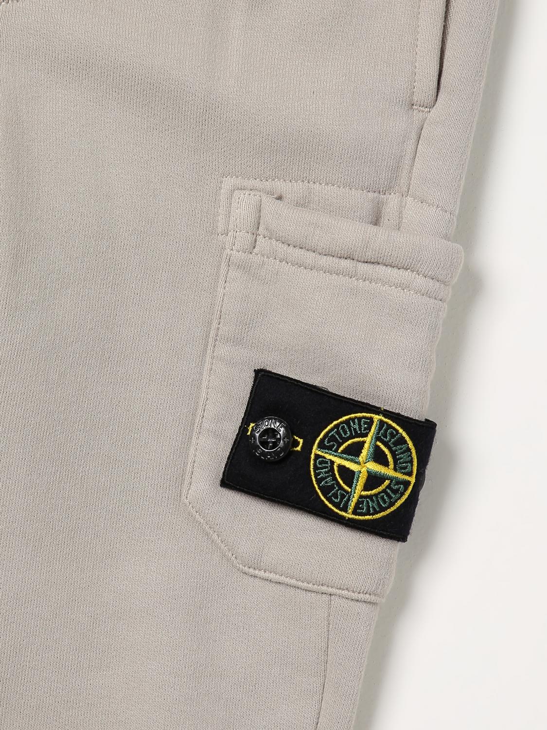 STONE ISLAND JUNIOR PANTS: Stone Island Junior pants in stretch cotton, Dove Grey - Img 3