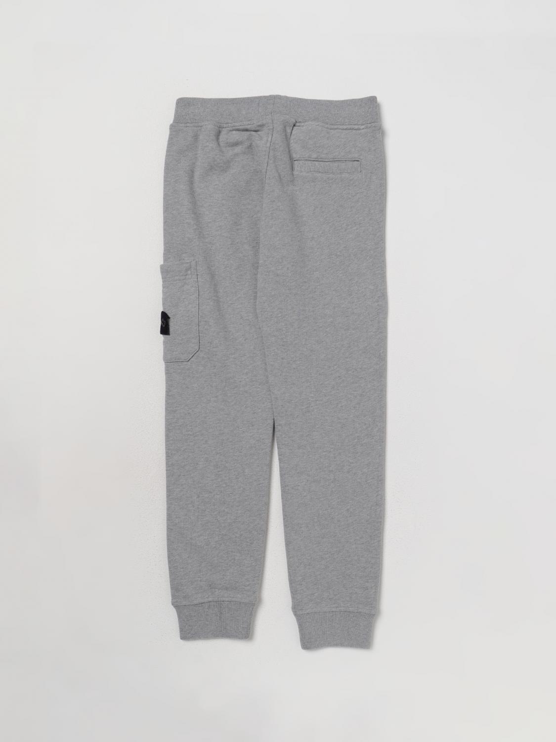 STONE ISLAND JUNIOR PANTS: Stone Island Junior pants in stretch cotton, Grey 1 - Img 2