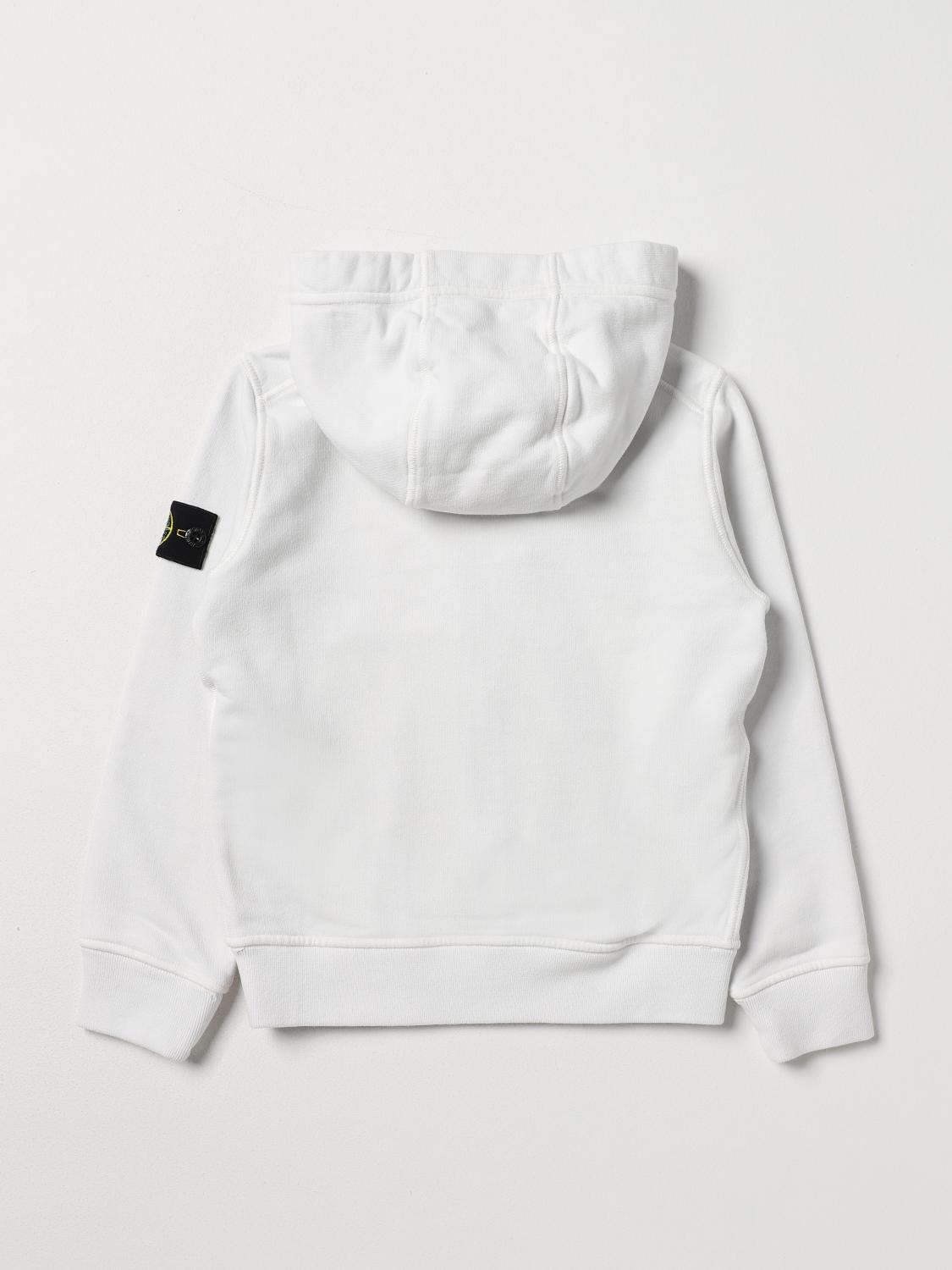 STONE ISLAND JUNIOR PULLOVER: Pullover kinder Stone Island Junior, Weiß - Img 2