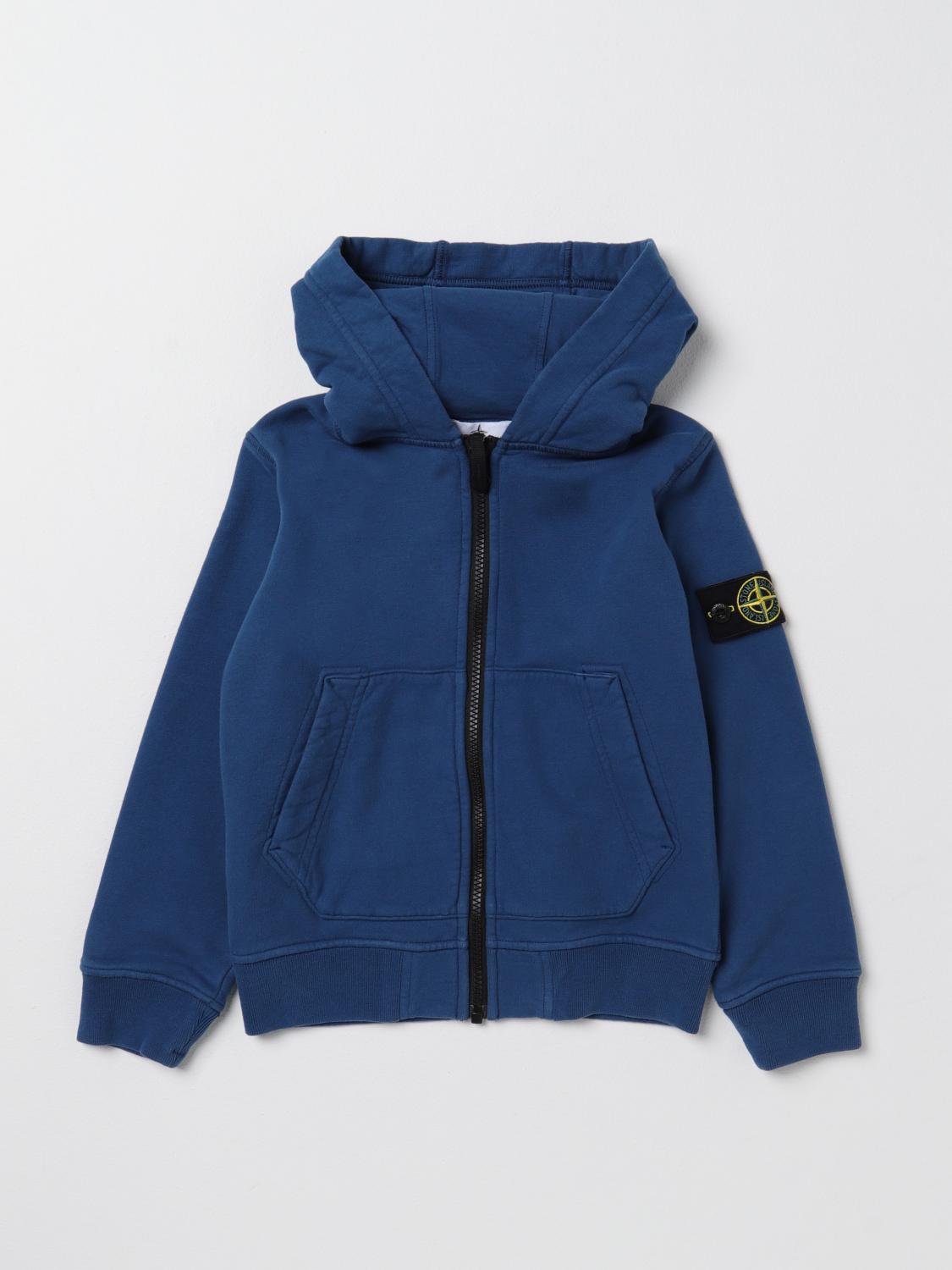 STONE ISLAND JUNIOR PULLOVER: Pullover kinder Stone Island Junior, Blau - Img 1