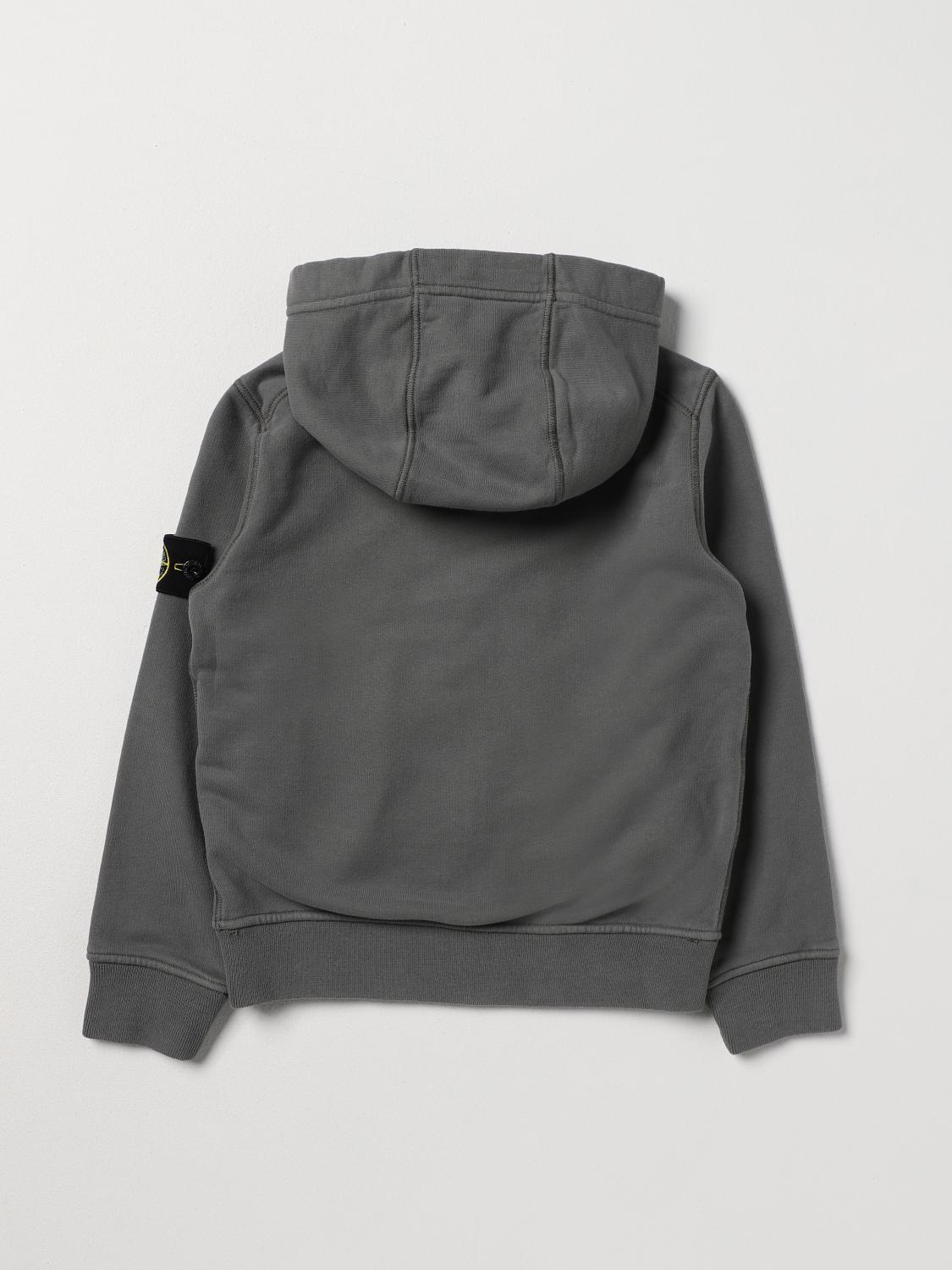 STONE ISLAND JUNIOR PULLOVER: Pullover kinder Stone Island Junior, Grau - Img 2