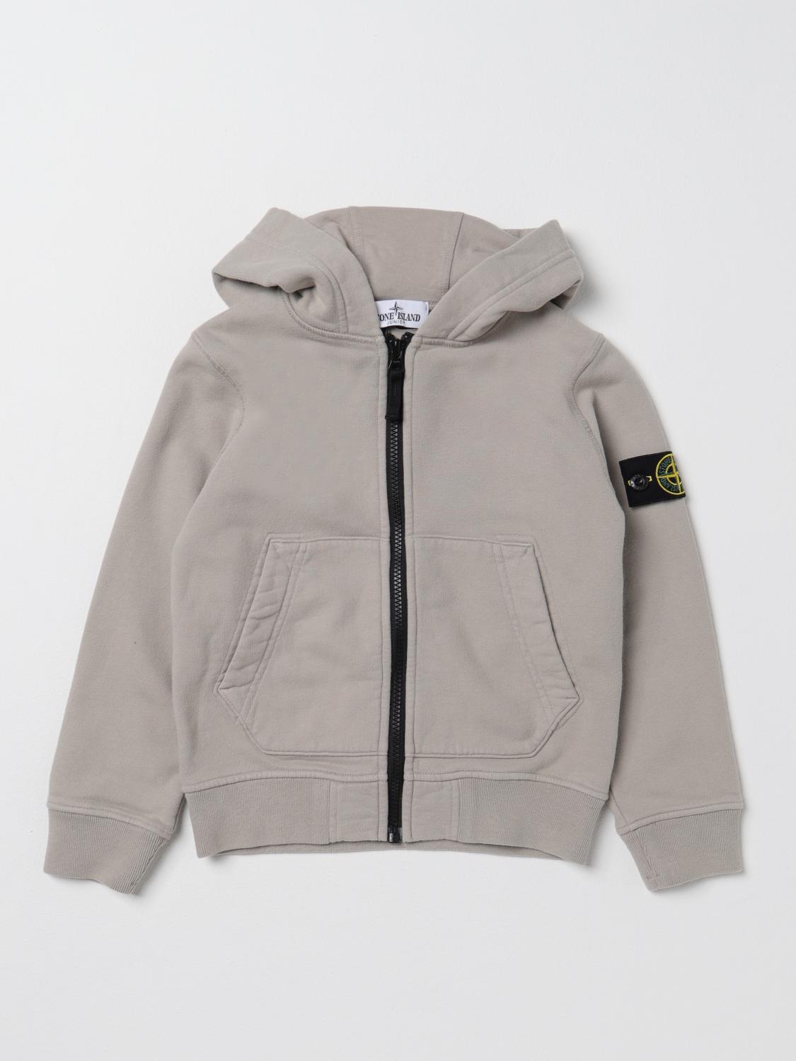 STONE ISLAND JUNIOR PULLOVER: Pullover kinder Stone Island Junior, Ivory - Img 1