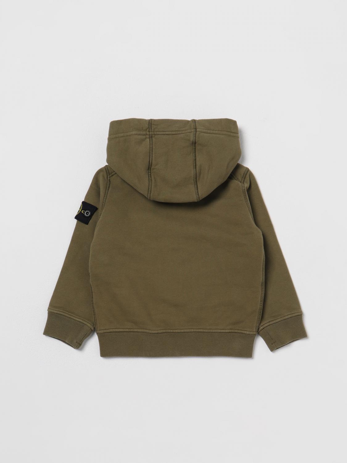 STONE ISLAND JUNIOR PULLOVER: Pullover kinder Stone Island Junior, Olive - Img 2