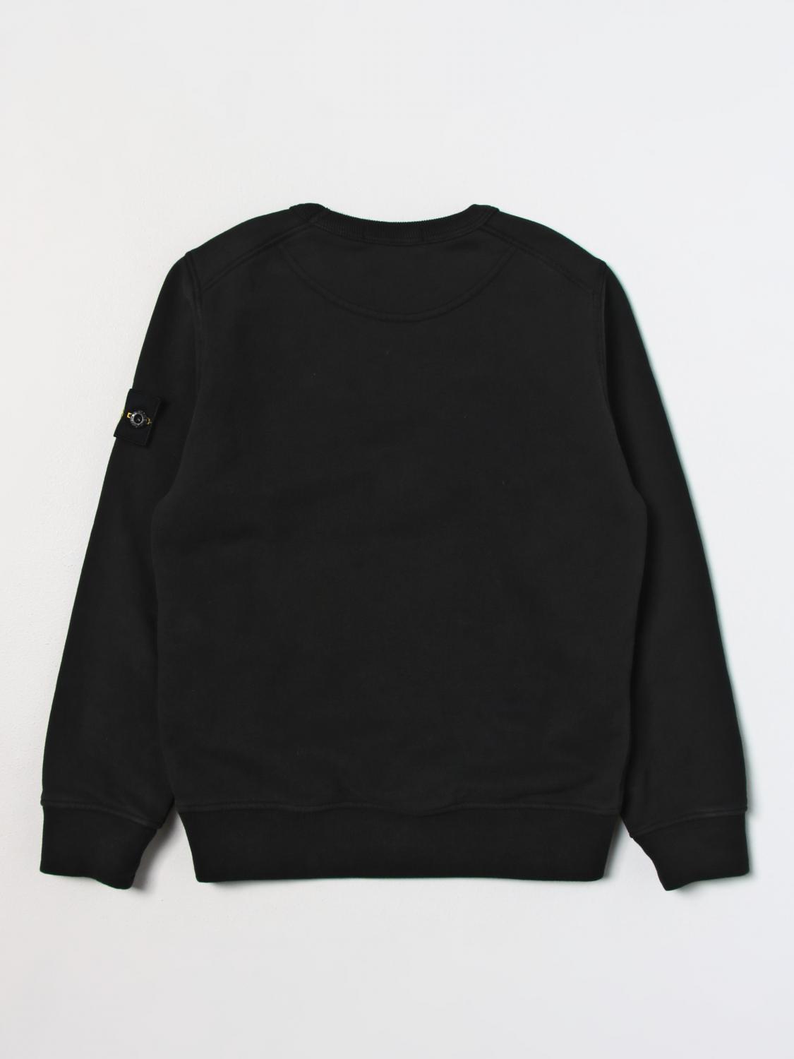 STONE ISLAND JUNIOR PULLOVER: Pullover kinder Stone Island Junior, Schwarz - Img 2