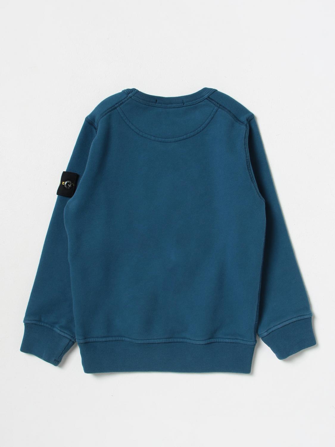 STONE ISLAND JUNIOR PULLOVER: Pullover kinder Stone Island Junior, Blau - Img 2