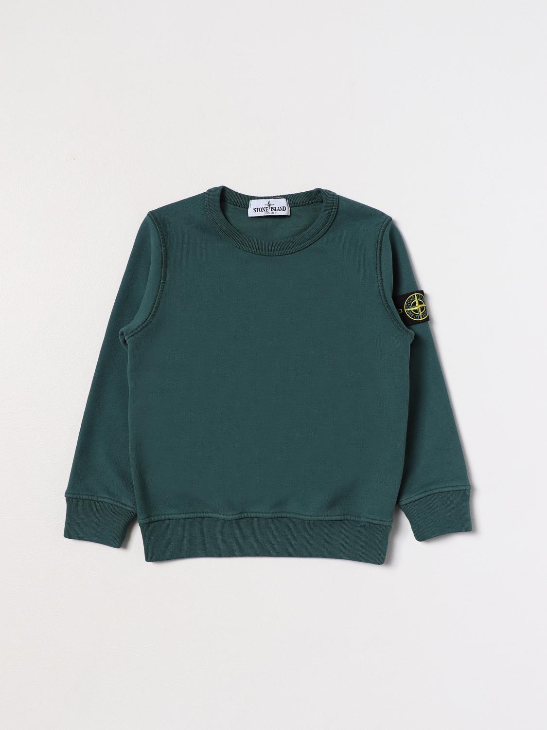 STONE ISLAND JUNIOR PULLOVER: Pullover kinder Stone Island Junior, Grün - Img 1