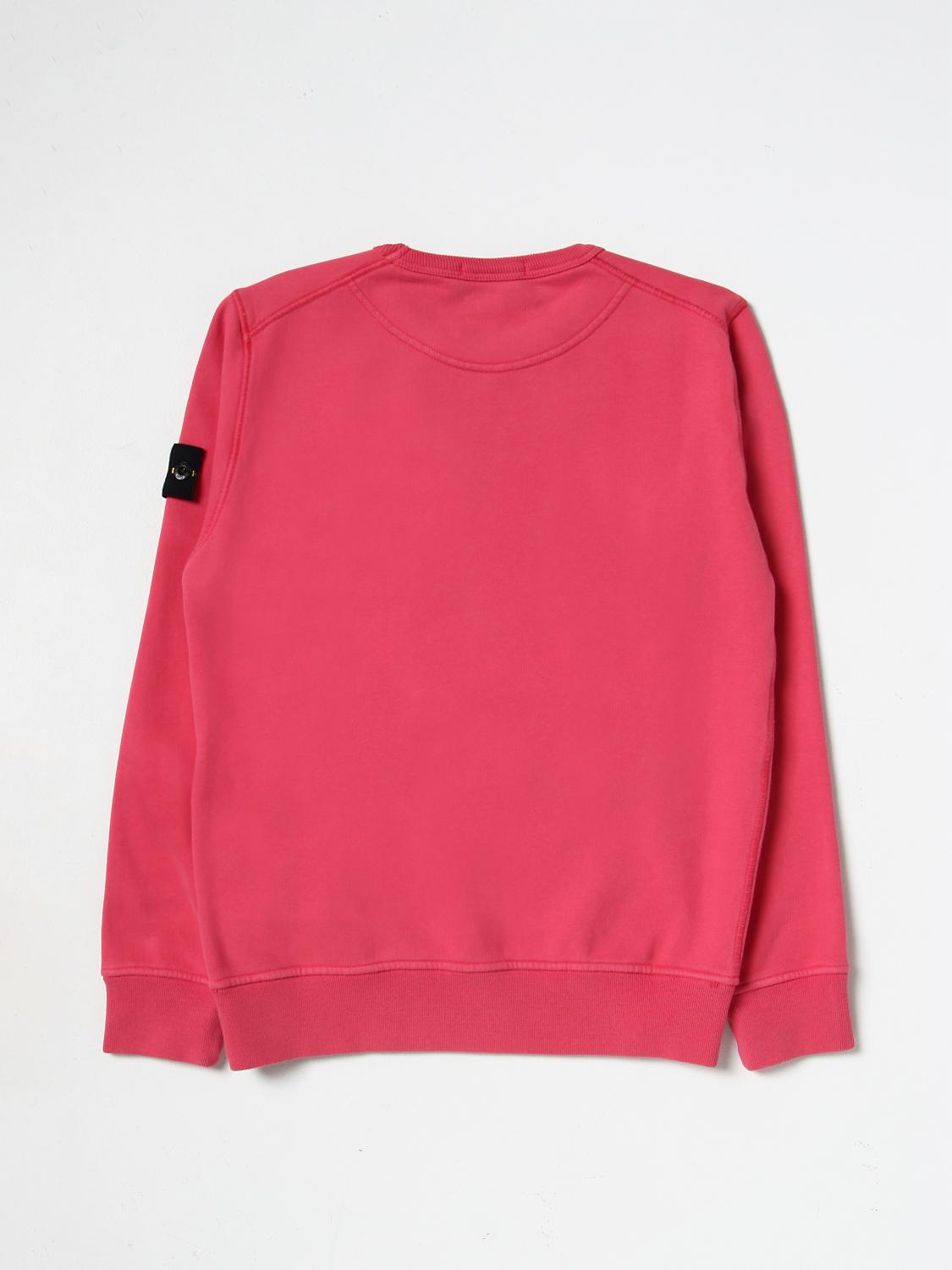 STONE ISLAND JUNIOR PULLOVER: Pullover kinder Stone Island Junior, Rot - Img 2