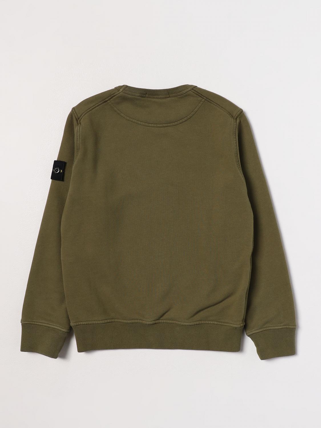 STONE ISLAND JUNIOR PULLOVER: Pullover kinder Stone Island Junior, Military - Img 2