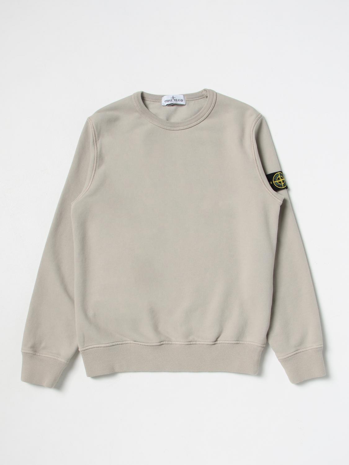 STONE ISLAND JUNIOR PULLOVER: Pullover kinder Stone Island Junior, Taubengrau - Img 1