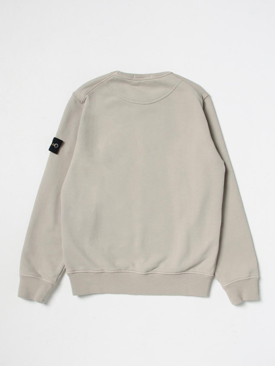 STONE ISLAND JUNIOR PULLOVER: Pullover kinder Stone Island Junior, Taubengrau - Img 2