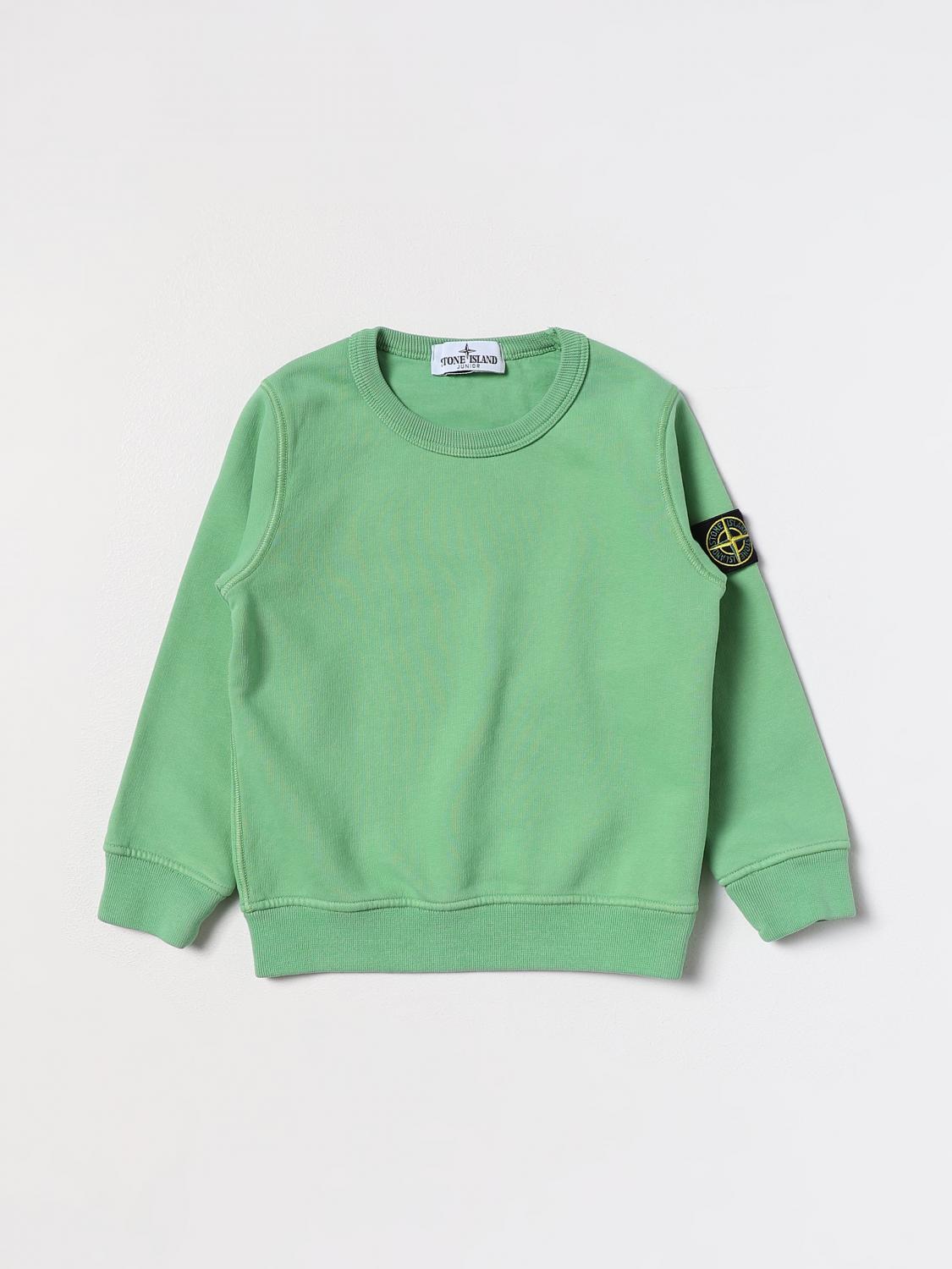 STONE ISLAND JUNIOR PULLOVER: Pullover kinder Stone Island Junior, Grasgrün - Img 1
