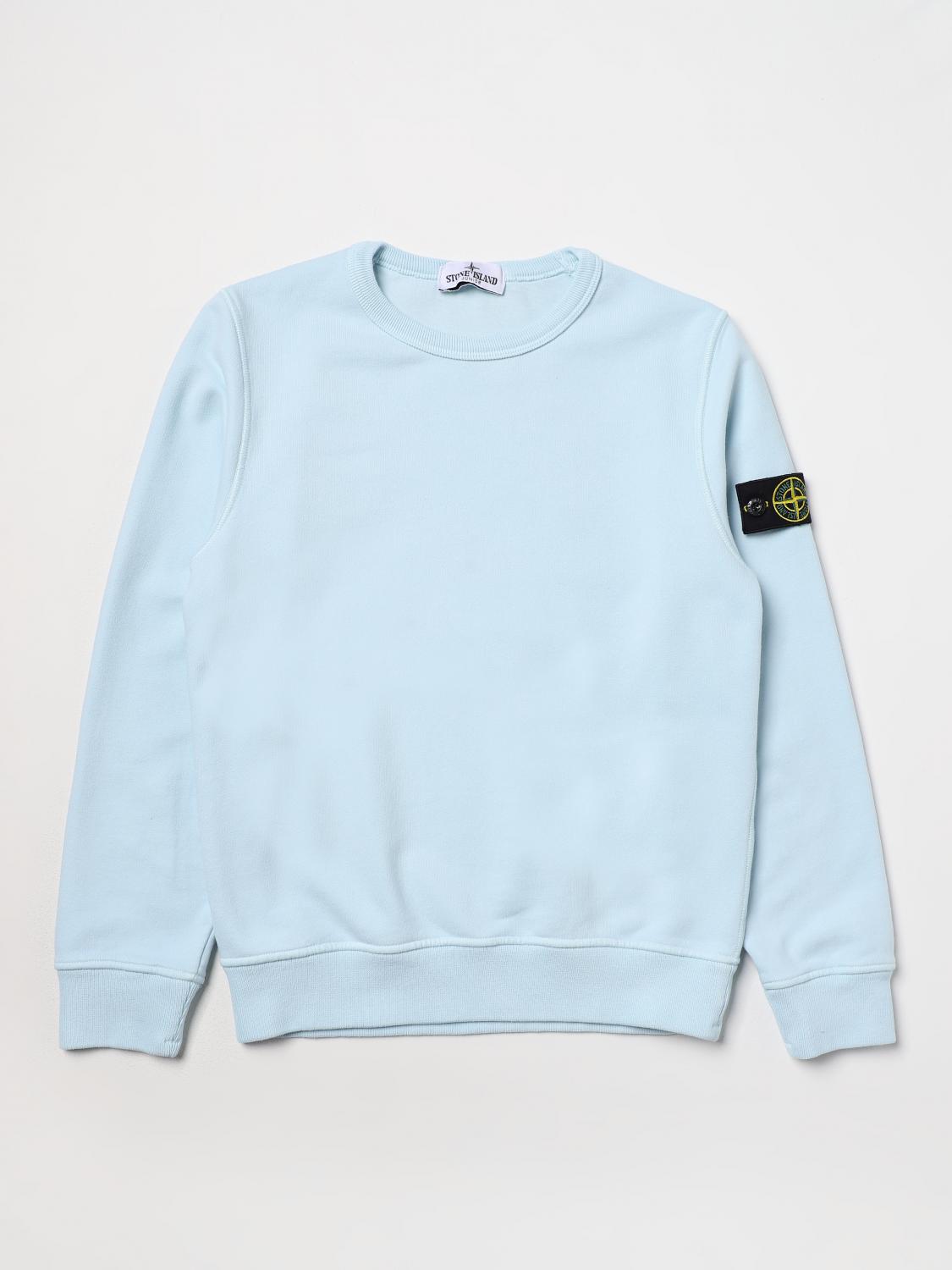 STONE ISLAND JUNIOR PULLOVER: Pullover kinder Stone Island Junior, Blau 2 - Img 1