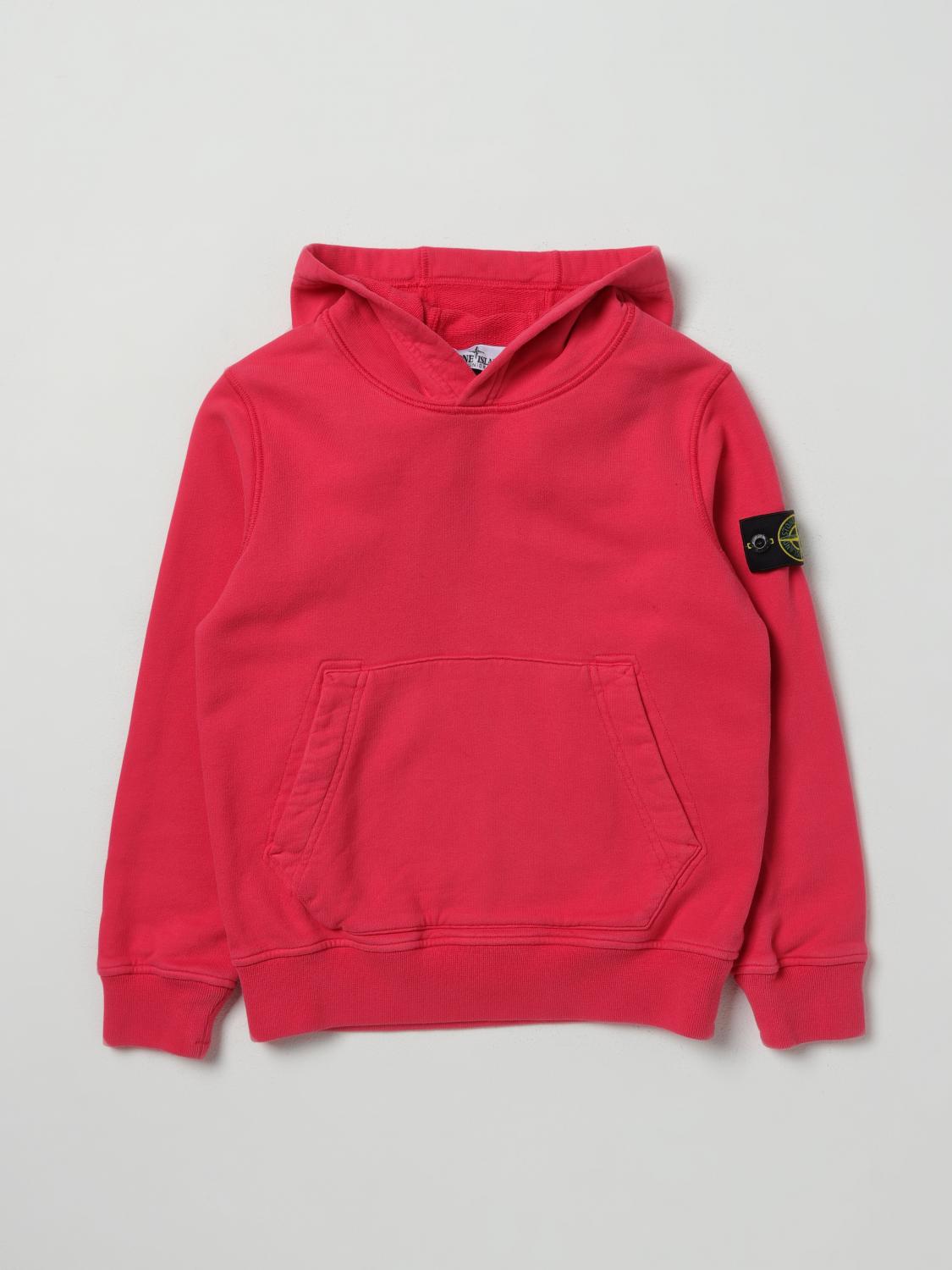 STONE ISLAND JUNIOR PULLOVER: Pullover kinder Stone Island Junior, Rot - Img 1