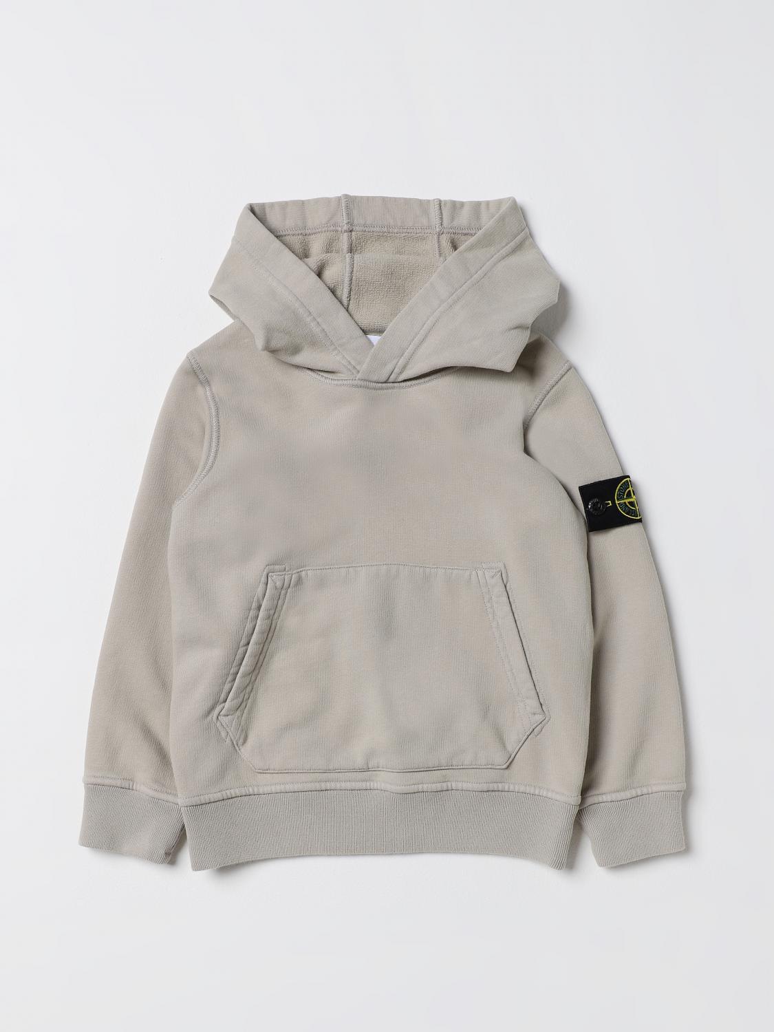 STONE ISLAND JUNIOR PULLOVER: Pullover kinder Stone Island Junior, Grau - Img 1