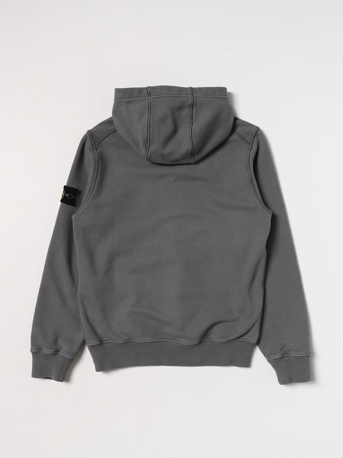 STONE ISLAND JUNIOR PULLOVER: Pullover kinder Stone Island Junior, Mouse Grey - Img 2