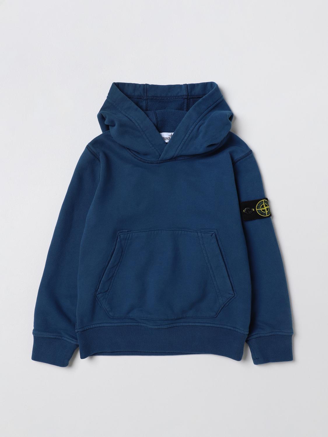 STONE ISLAND JUNIOR PULLOVER: Pullover kinder Stone Island Junior, Navy - Img 1