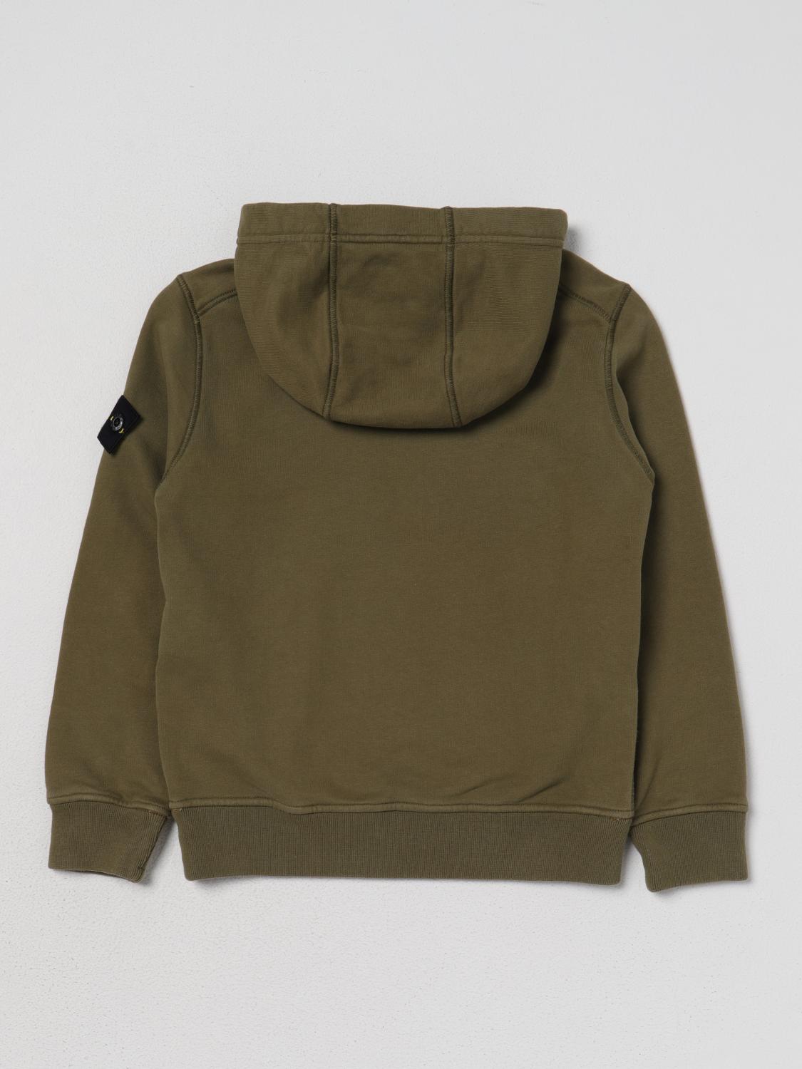 STONE ISLAND JUNIOR PULLOVER: Pullover kinder Stone Island Junior, Military - Img 2