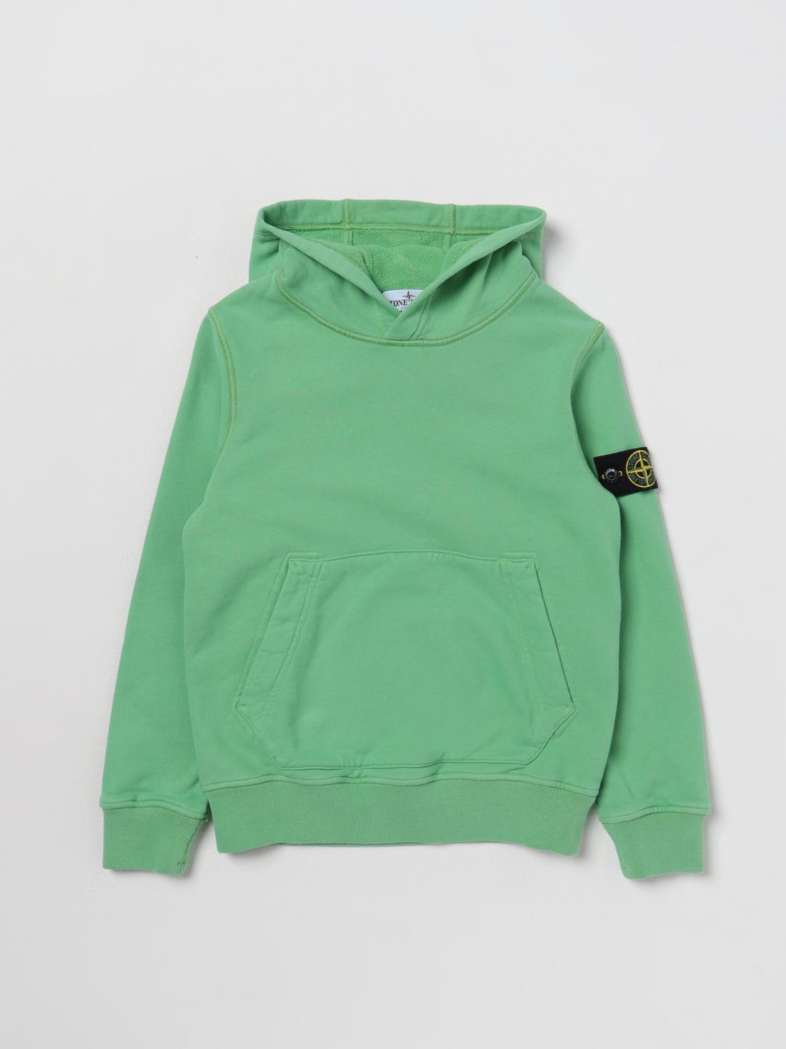 STONE ISLAND JUNIOR PULLOVER: Pullover kinder Stone Island Junior, Grasgrün - Img 1