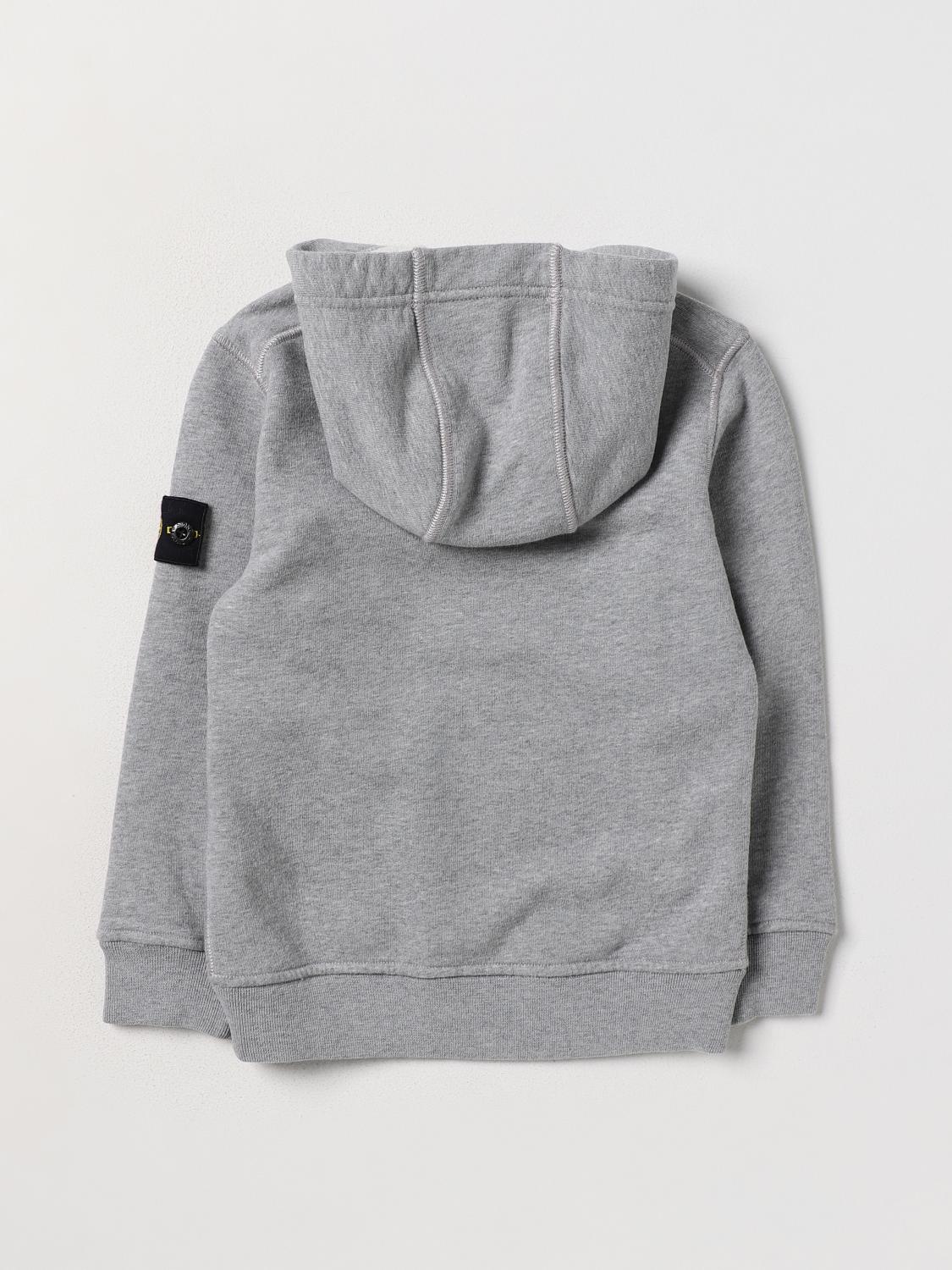 STONE ISLAND JUNIOR PULLOVER: Pullover kinder Stone Island Junior, Grau 1 - Img 2