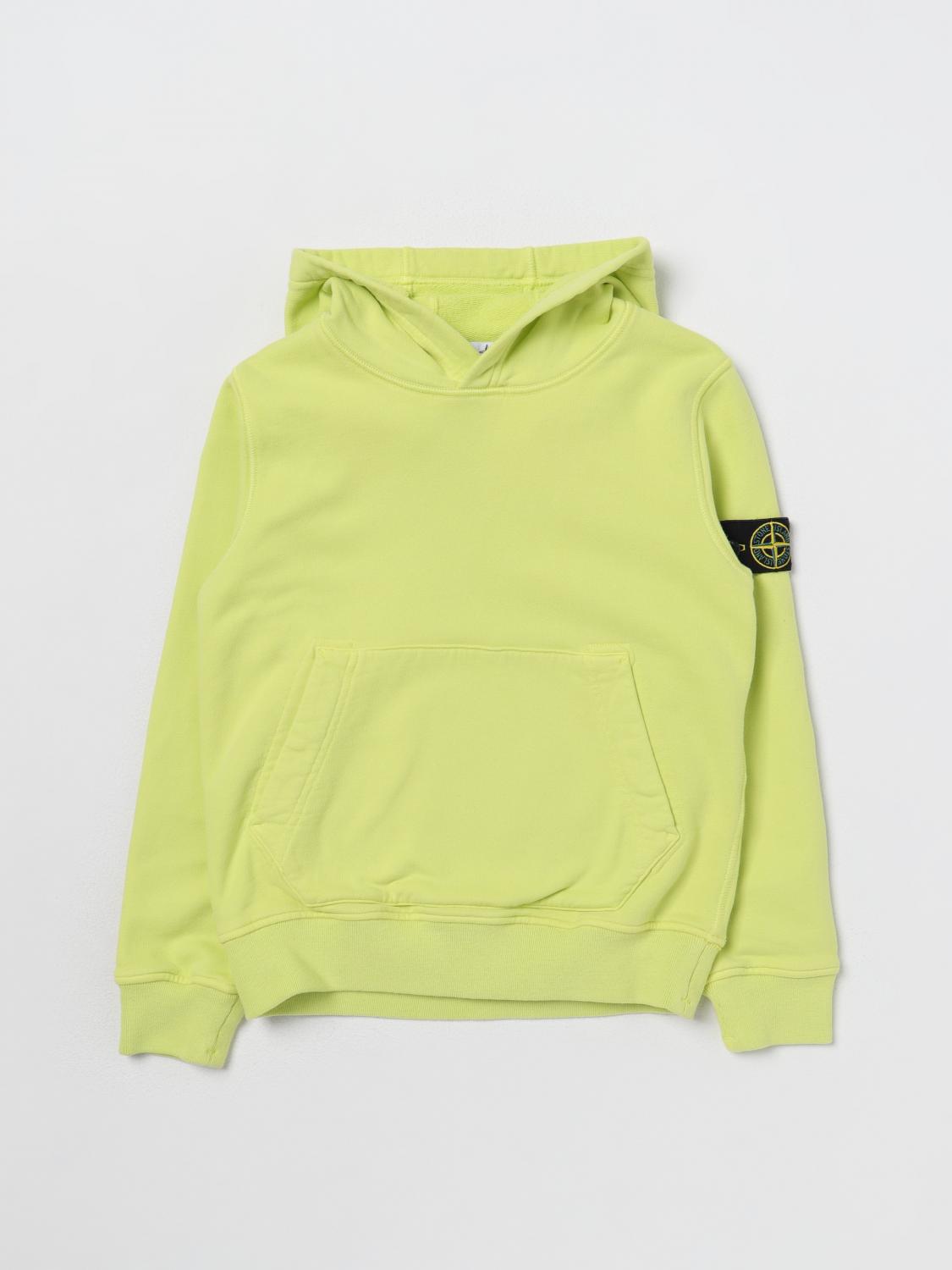 STONE ISLAND JUNIOR PULLOVER: Pullover kinder Stone Island Junior, Limette - Img 1