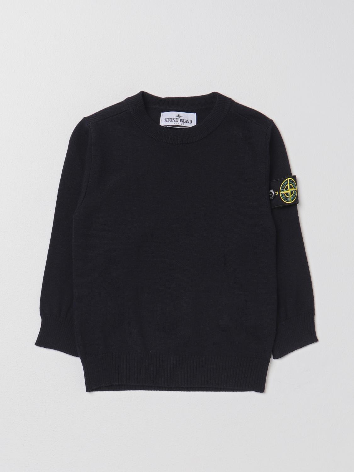STONE ISLAND JUNIOR PULL: Pull enfant Stone Island Junior, Bleu - Img 1