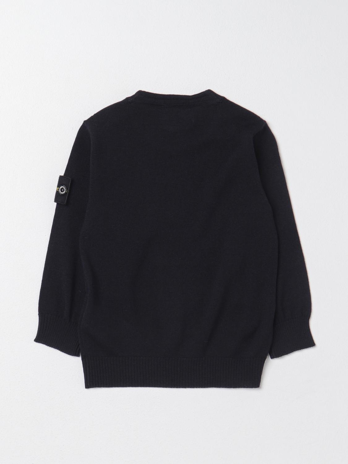 STONE ISLAND JUNIOR PULL: Pull enfant Stone Island Junior, Bleu - Img 2