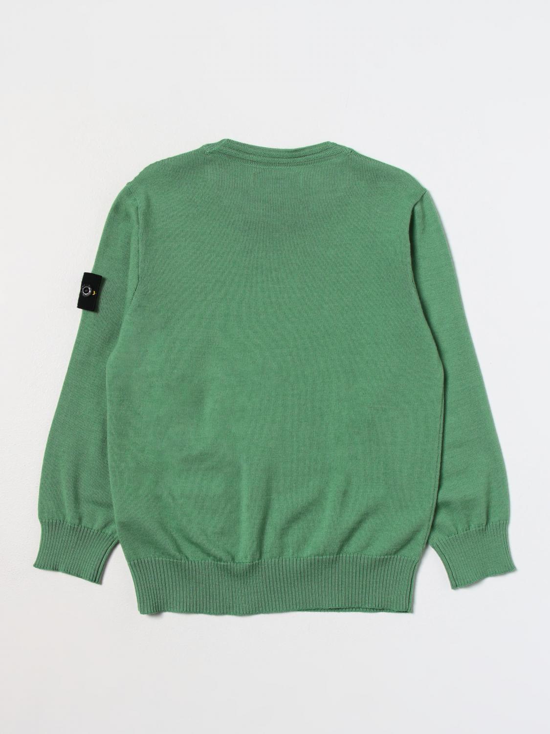 STONE ISLAND JUNIOR PULLOVER: Pullover kinder Stone Island Junior, Grün - Img 2