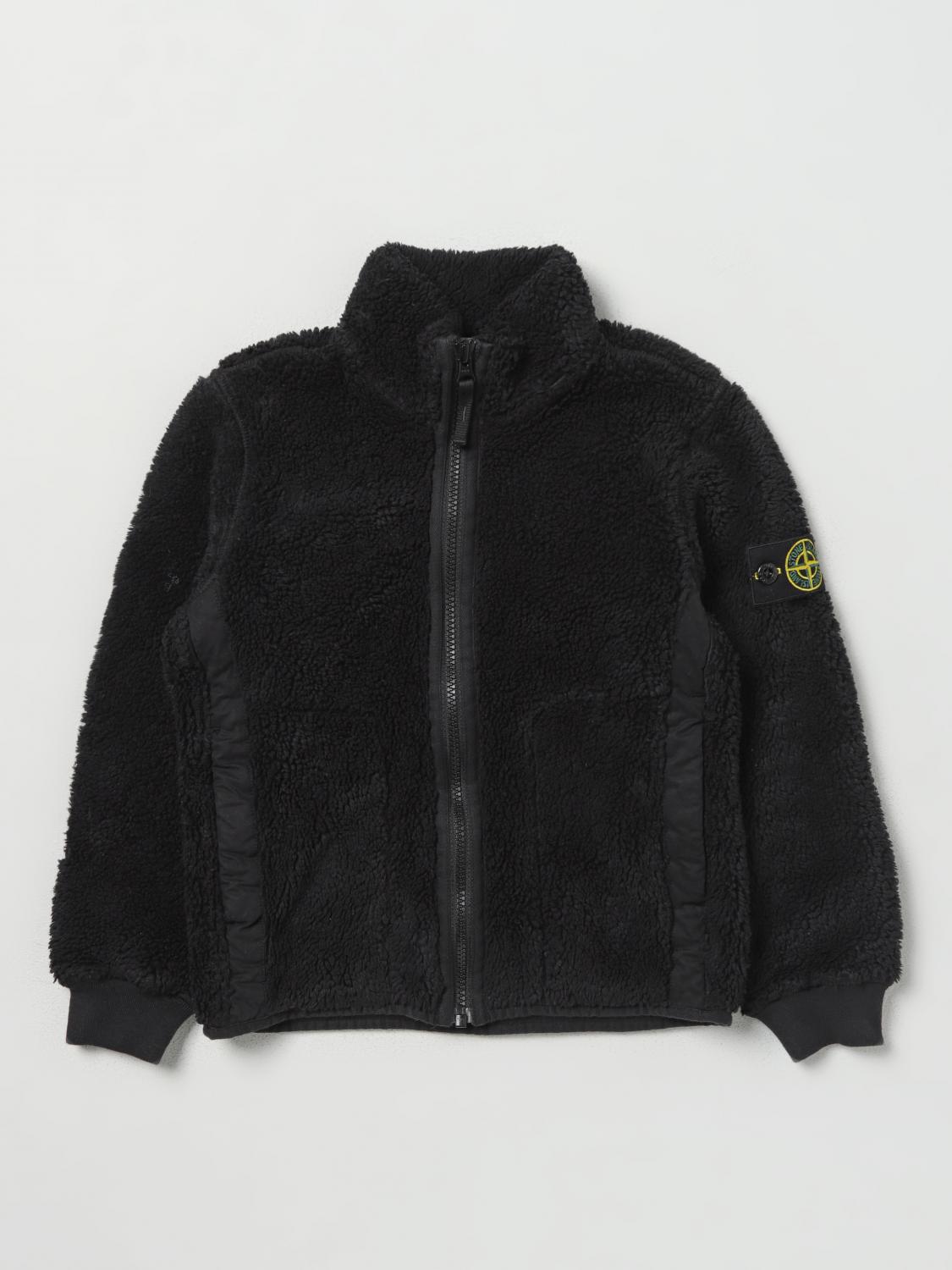 STONE ISLAND JUNIOR: Jacket kids - Black | Stone Island Junior