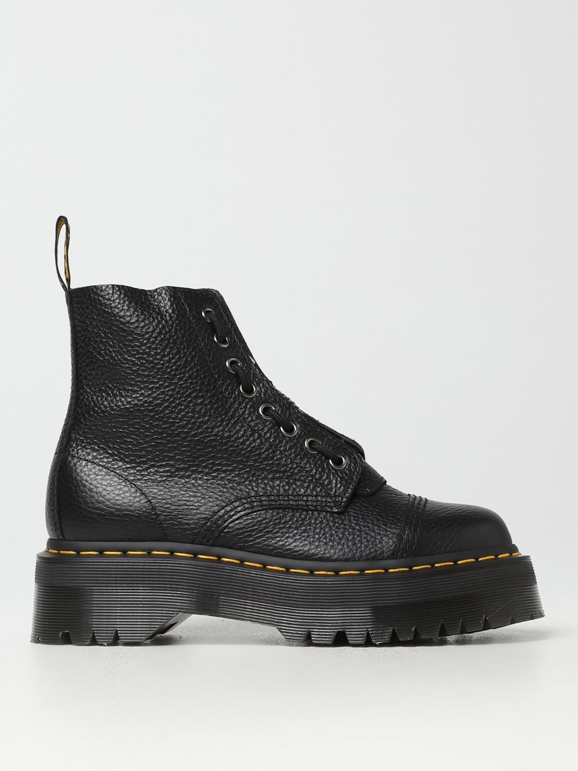 DR. MARTENS FLAT ANKLE BOOT: Shoes woman Dr. Martens, Black - Img 1