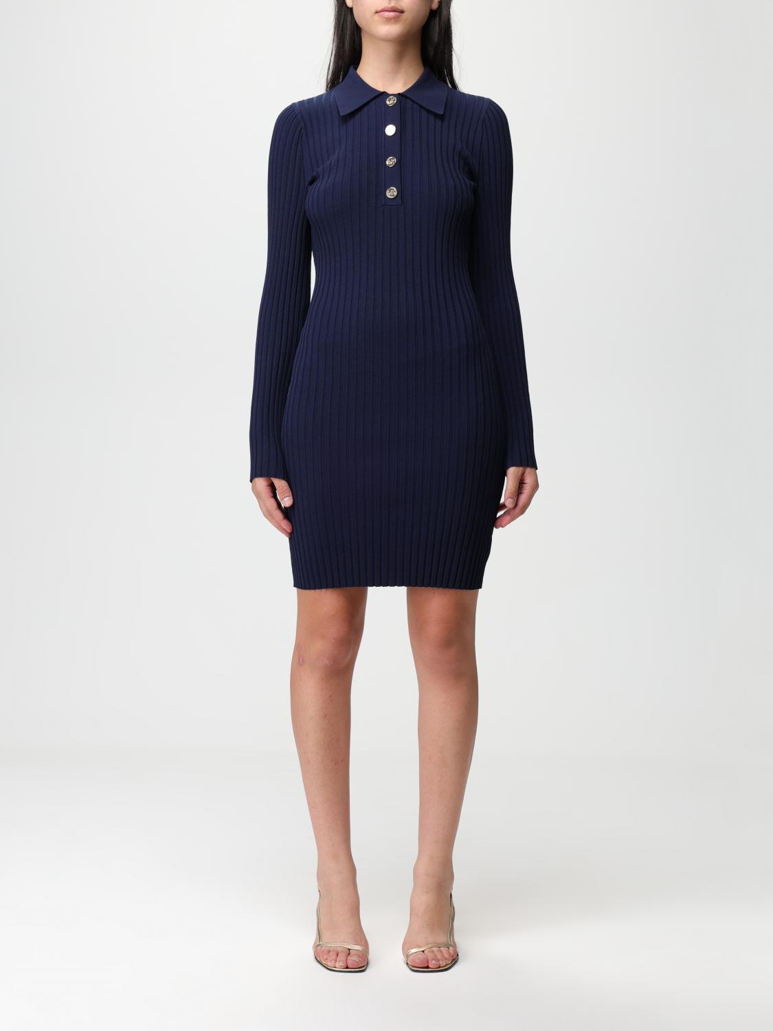 Michael Kors dress in stretch recycled viscose blend - Blue | MF381PT33D |  GIGLIO.COM
