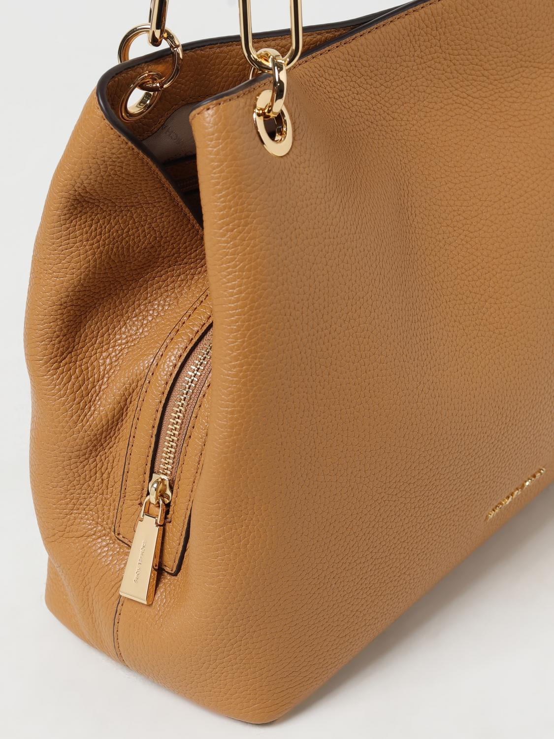 MICHAEL KORS BORSA A SPALLA: Borsa Kensington Michael Kors in pelle a grana, Beige - Img 3