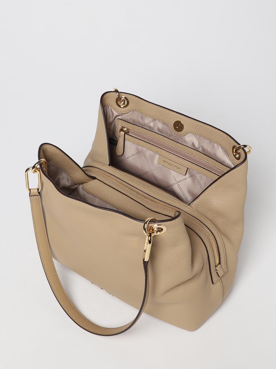 MICHAEL KORS BORSA A SPALLA: Borsa Kensington Michael Kors in pelle a grana, Cammello - Img 3