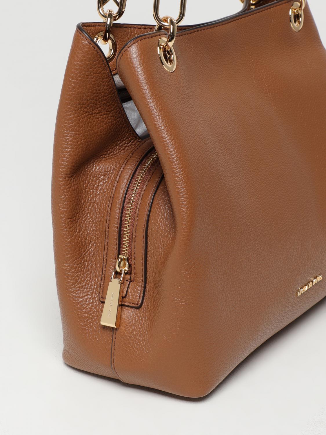 MICHAEL KORS BORSA A SPALLA: Borsa Kensington Michael Kors in pelle a grana, Cuoio - Img 3