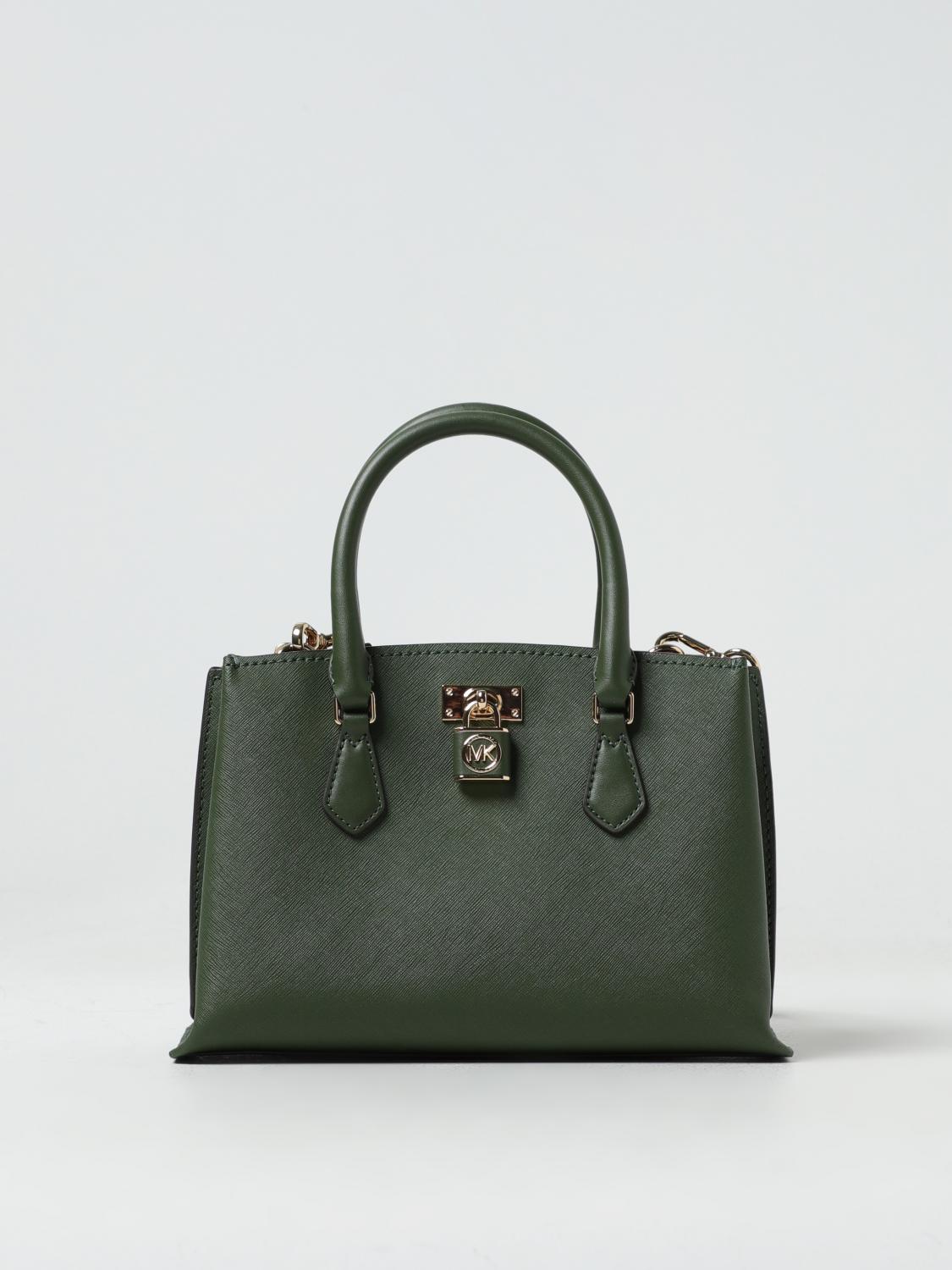 MICHAEL KORS BORSA A MANO: Borsa Ruby Michael Kors in pelle saffiano, Verde - Img 1