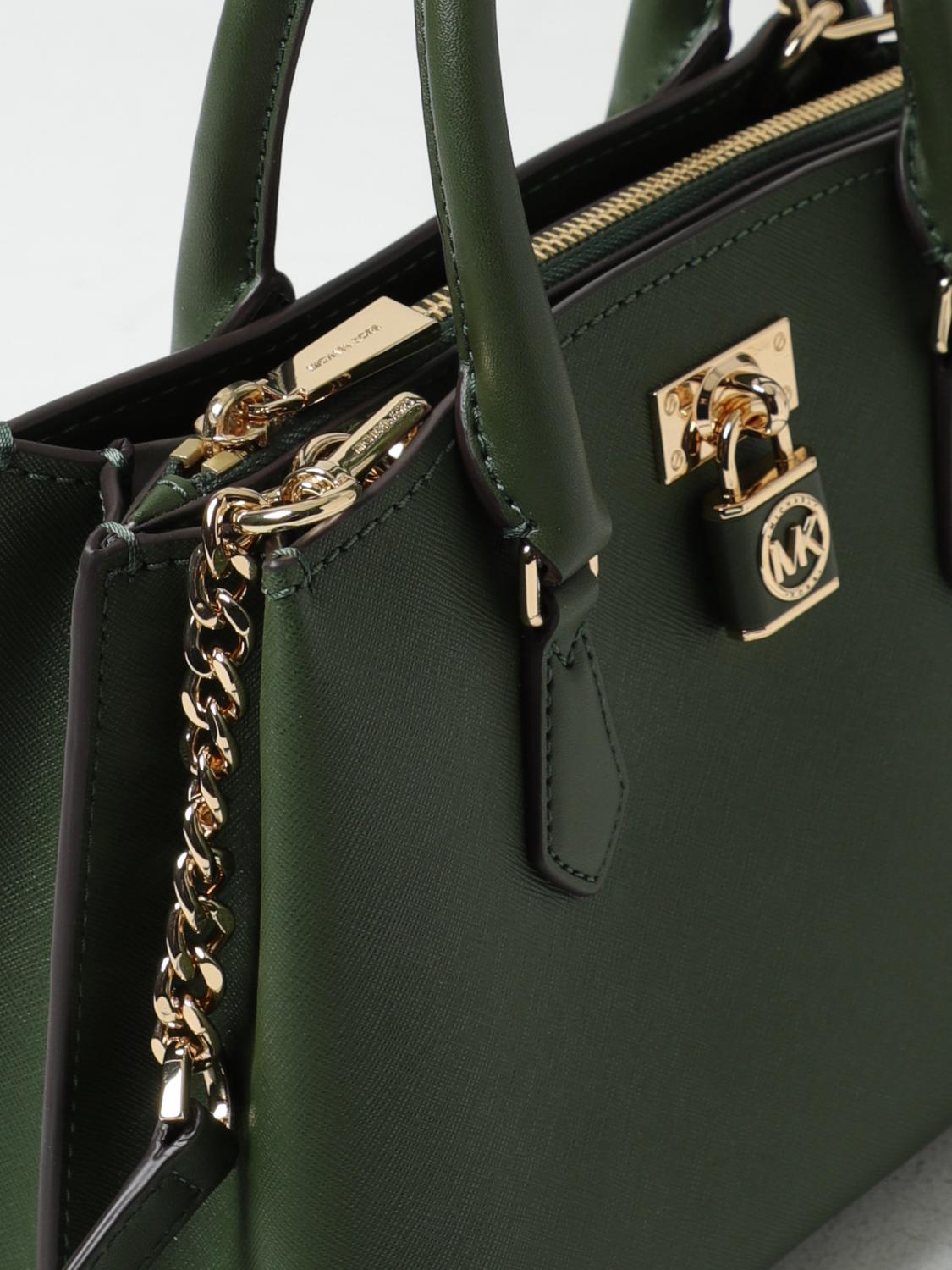 MICHAEL KORS BORSA A MANO: Borsa Ruby Michael Kors in pelle saffiano, Verde - Img 3