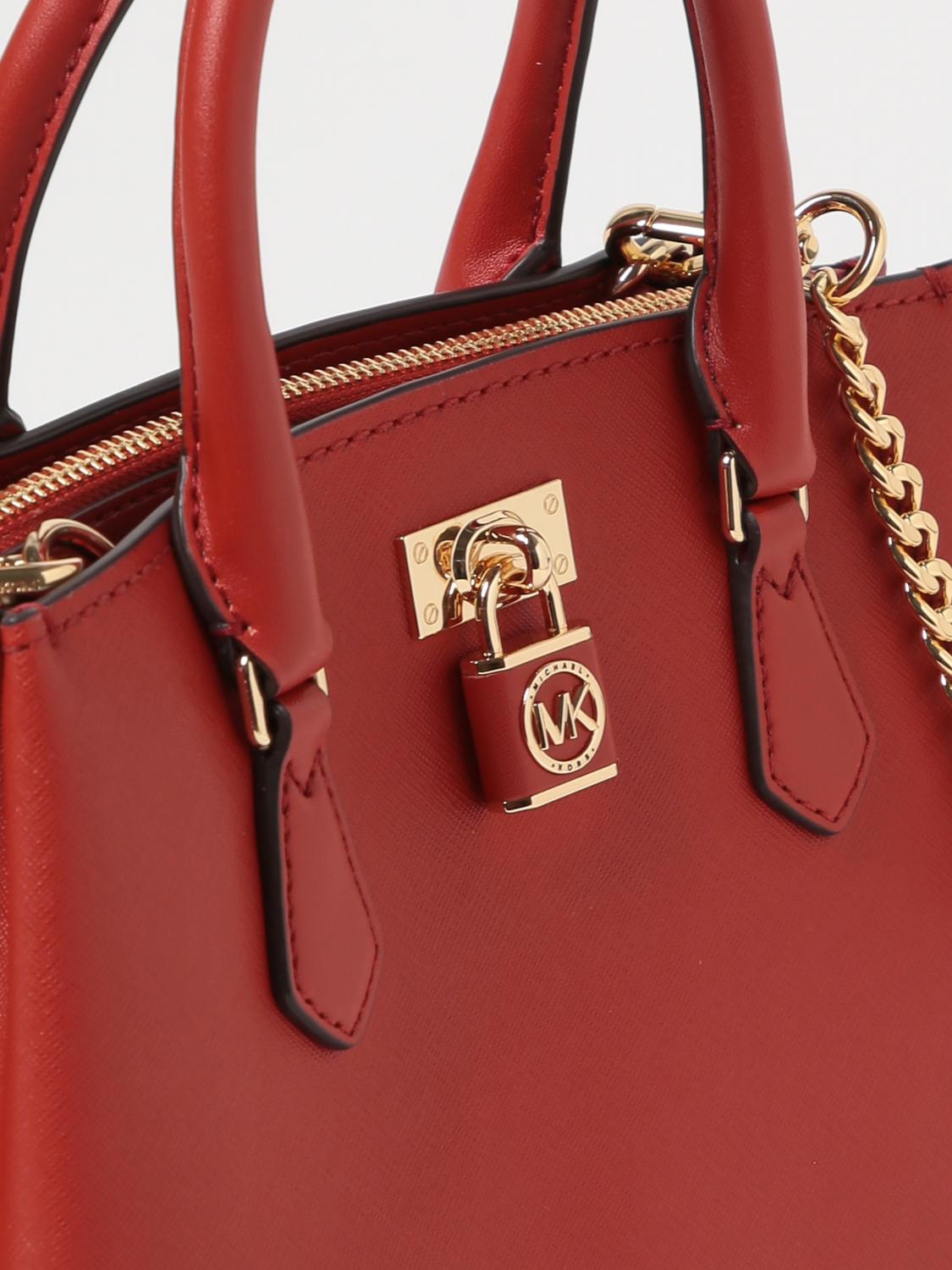 MICHAEL KORS BORSA A MANO: Borsa Ruby Michael Kors in pelle saffiano, Terracotta - Img 3