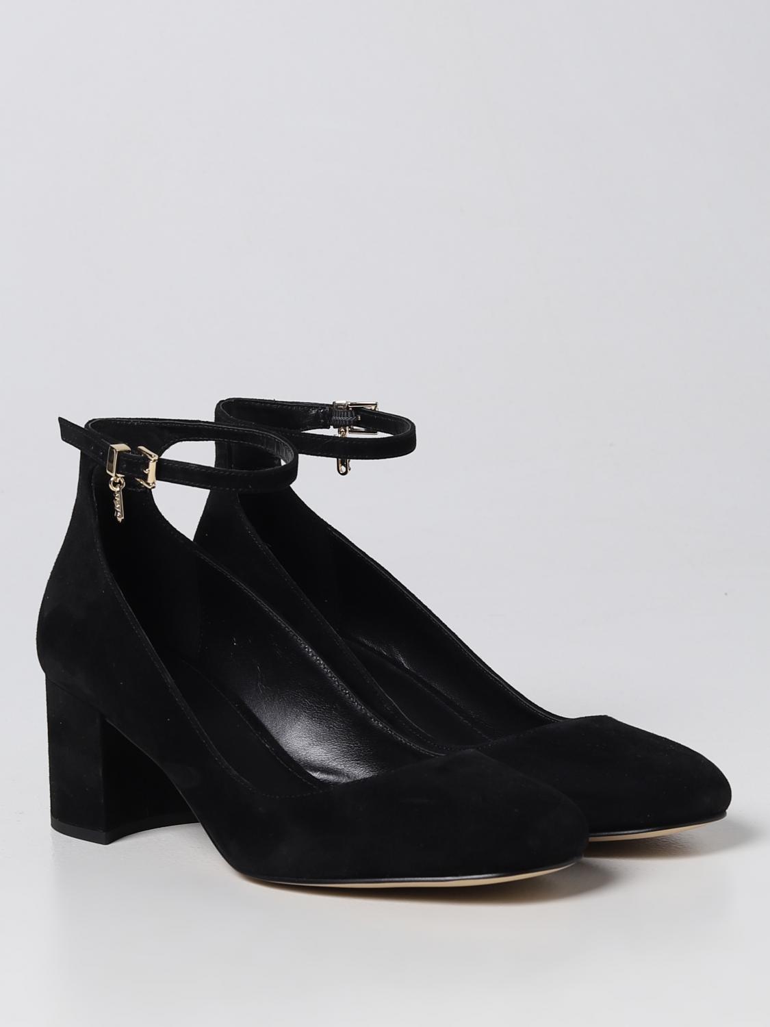 MICHAEL KORS SCARPE CON TACCO: Pump Michael Kors in camoscio, Nero - Img 2