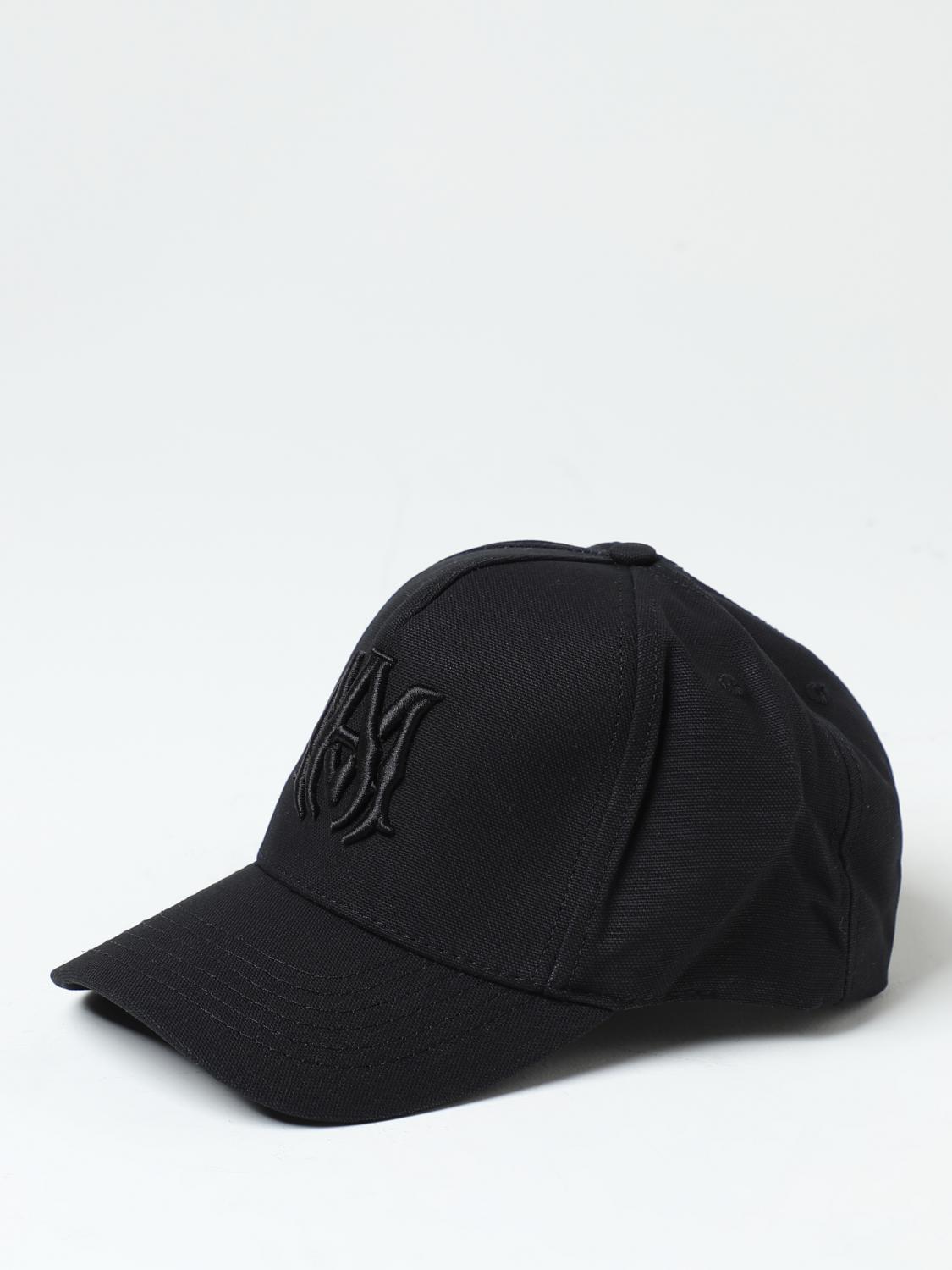 AMIRI CAPPELLO: Cappello Amiri in cotone con logo ricamato, Nero - Img 1