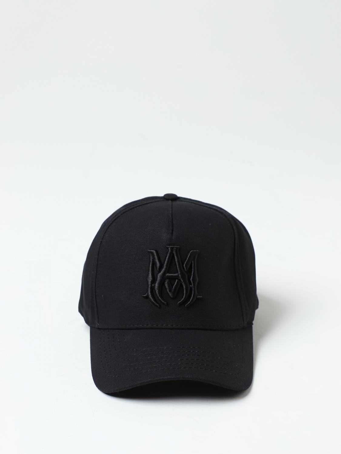 AMIRI CAPPELLO: Cappello Amiri in cotone con logo ricamato, Nero - Img 2