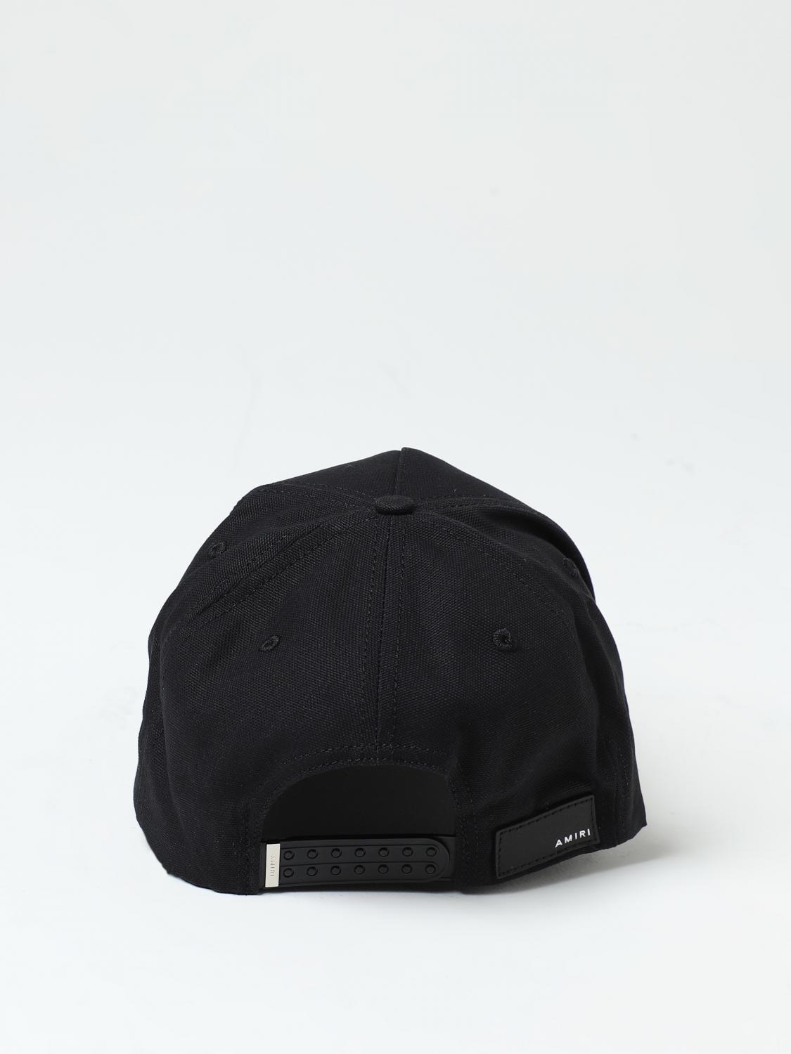 AMIRI CAPPELLO: Cappello Amiri in cotone con logo ricamato, Nero - Img 3