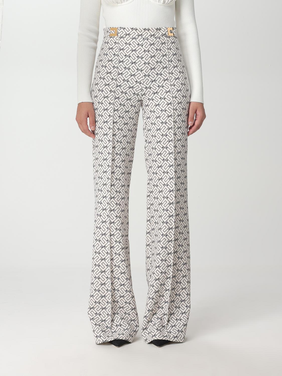 パンツ ELISABETTA FRANCHI Woman Pants Yellow Cream PA079 193 ELISABETTA FRANCHI: Pants woman - Yellow Cream | Elisabetta